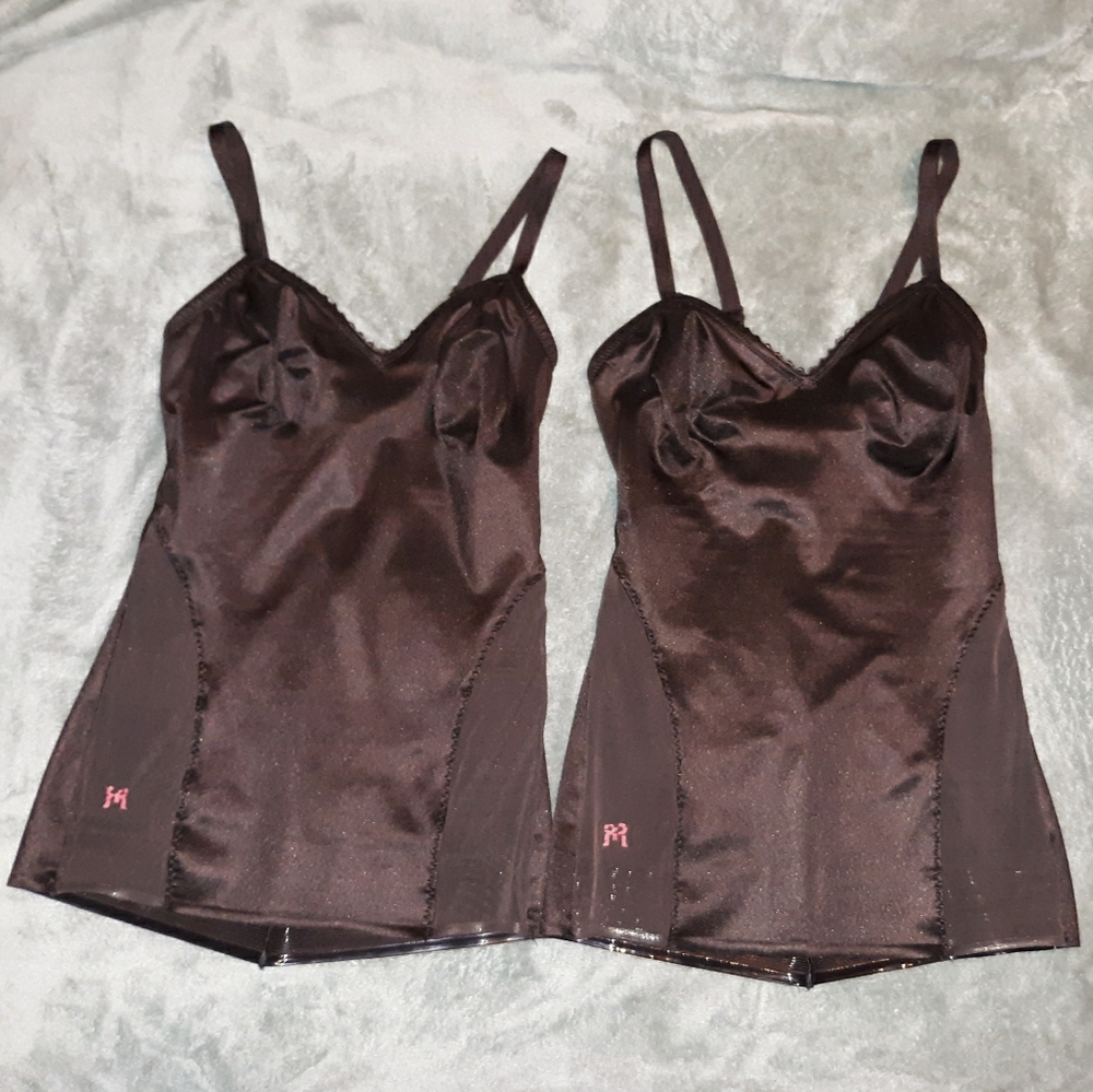 Set of 2 Sheer Light Support Ruby Ribbon Cami